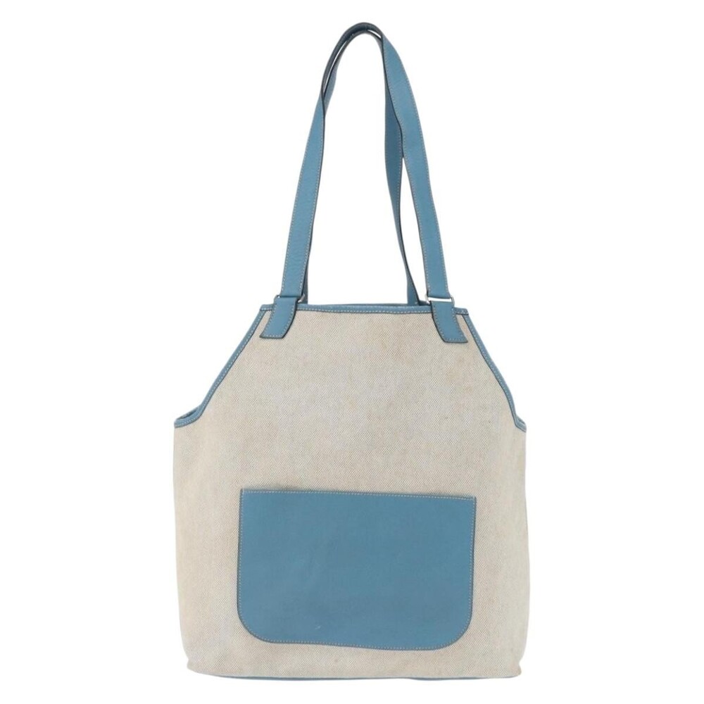 Hermes Canvas Tote Bag Gray